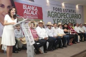 ELECCIONES . BLANCA ALCALÁ . FORO AGROPECUARIO
