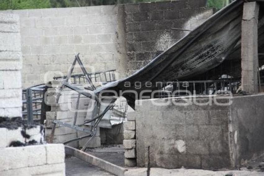 INCENDIO DE BODEGA CLANDESTINA