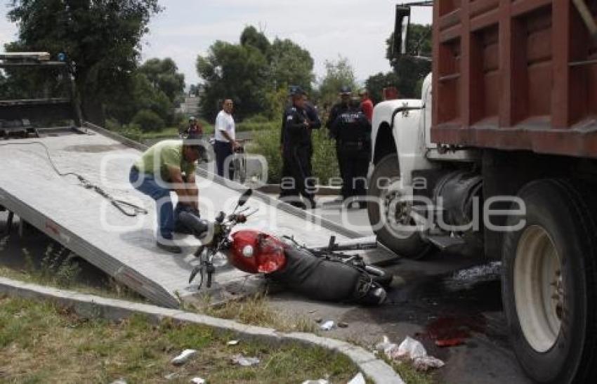 ACCIDENTE MOTOCICLISTA . TEXMELUCAN