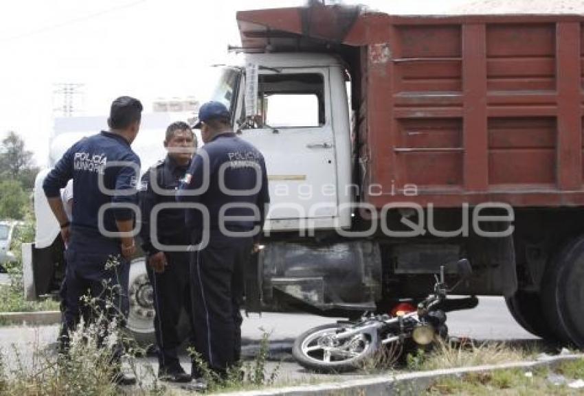 ACCIDENTE MOTOCICLISTA . TEXMELUCAN