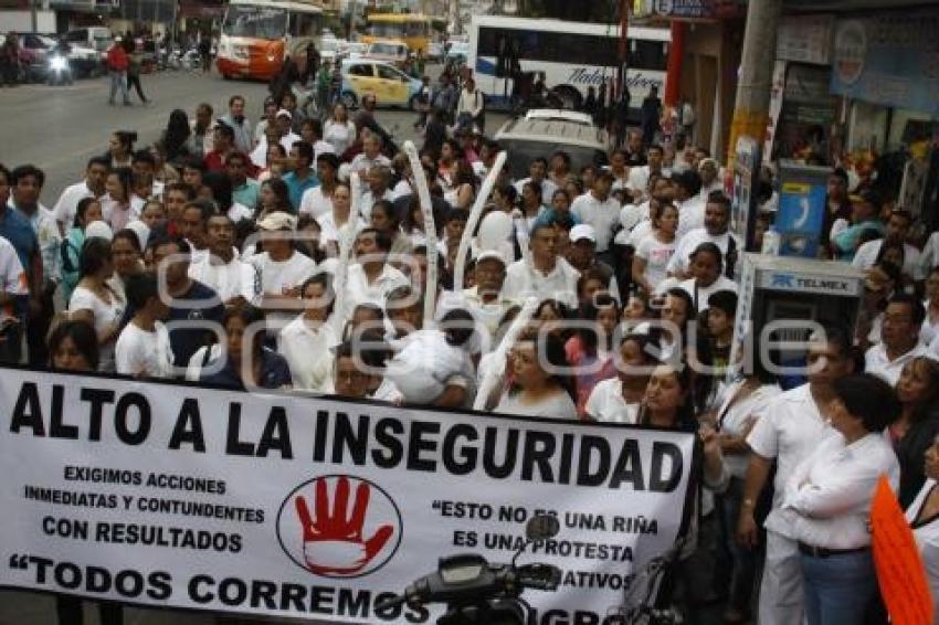 MANIFESTACIÓN SEGURIDAD . TEXMELUCAN