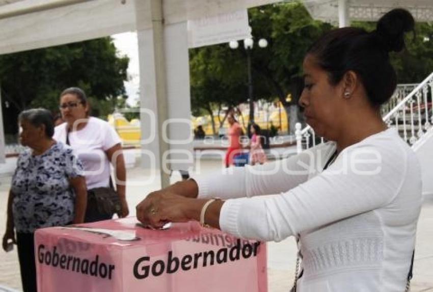 ELECCIONES . CASILLAS . ACATLÁN