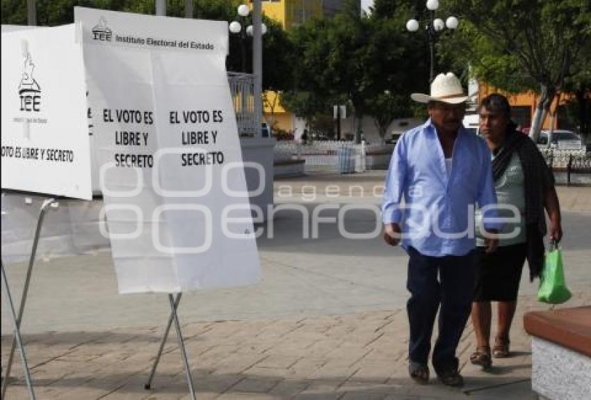 ELECCIONES . CASILLAS . ACATLÁN