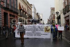 MANIFESTACION CNTE - FOSSYPUE - 28 DE OCTUBRE