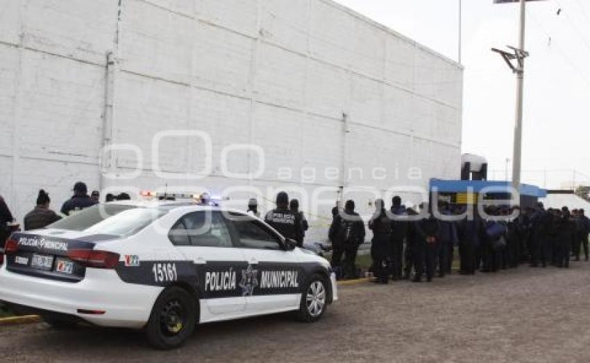 SIMULACRO POLICÍA . TEXMELUCAN