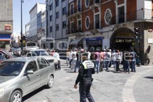 MANIFESTACIÓN COMERCIANTES INFORMALES