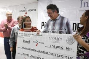 SEDESOL . ENTREGA DE RECURSOS