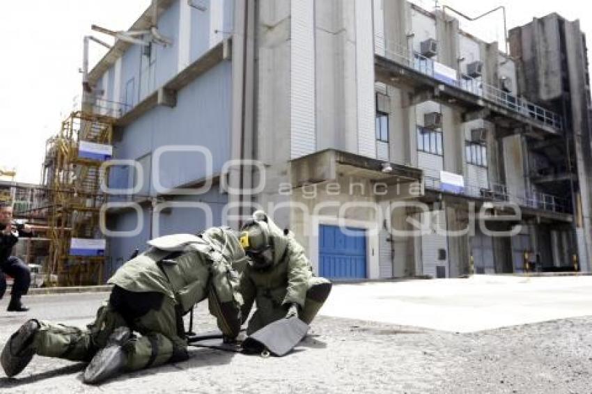 SIMULACRO EMERGENCIA QUÍMICA . BASF