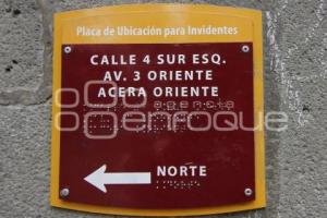 PLACAS PARA INVIDENTES