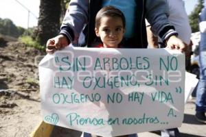 MANIFESTACIÓN PRO ARBOLES . BULEVAR HERMANOS SERDÁN