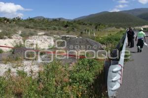 HOMBRE MUERTO AUTOPISTA CUACNOPALAN OAXACA