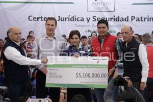 SEDATU. ENTREGA TITULOS  DE PROPIEDAD