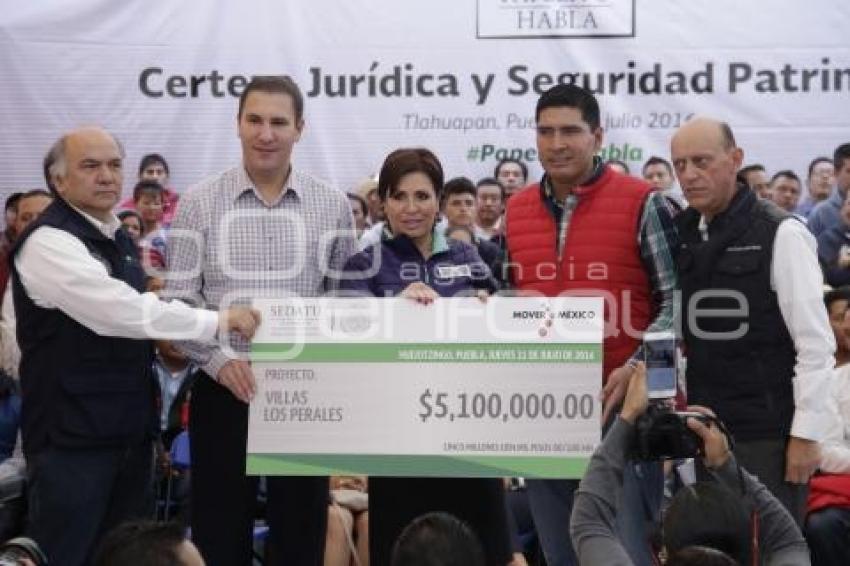 SEDATU. ENTREGA TITULOS DE PROPIEDAD