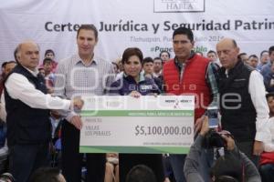 SEDATU. ENTREGA TITULOS  DE PROPIEDAD