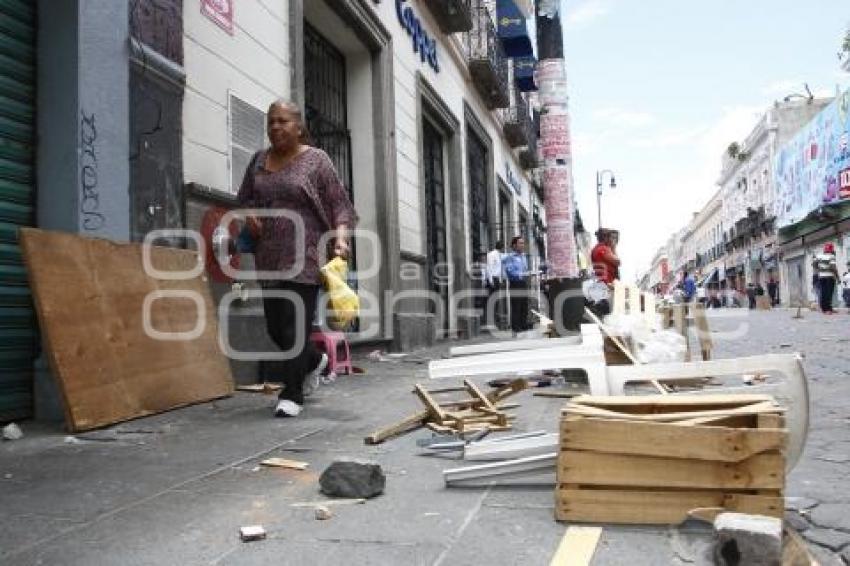 ENFRENTAMIENTO AMBULANTES CENTRO