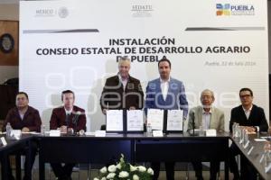 INSTALACIÓN CONSEJO ESTATAL DE DESARROLLO AGRARIO