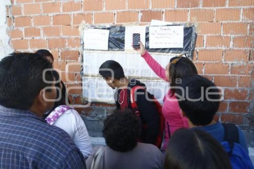 BUAP . EXAMEN DE UBICACIÓN PREPAS