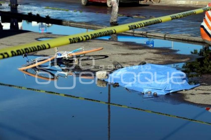 MUERTO POR BACHE SAN PEDRO CHOLULA