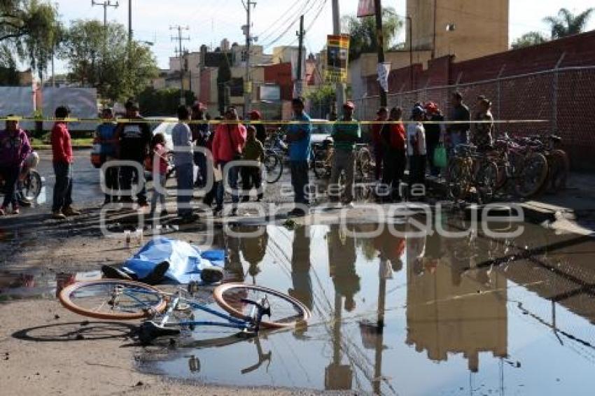 MUERTO POR BACHE SAN PEDRO CHOLULA