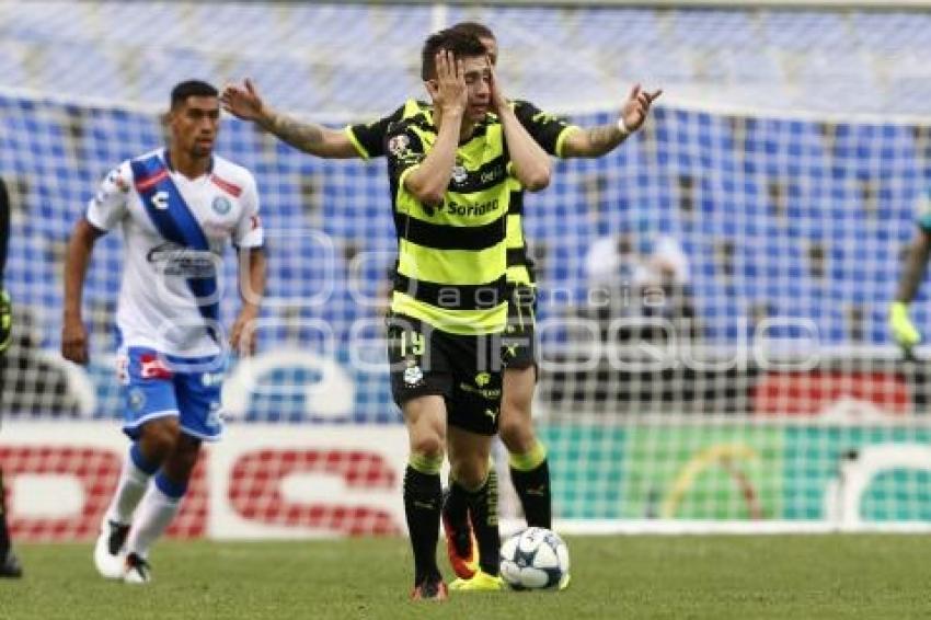 FÚTBOL . CLUB PUEBLA VS SANTOS