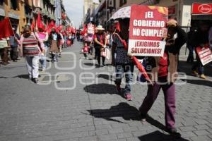 ANTORCHA CAMPESINA . MANIFESTACIÓN