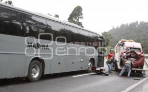 CARAMBOLA AUTOPISTA MÉXICO-PUEBLA