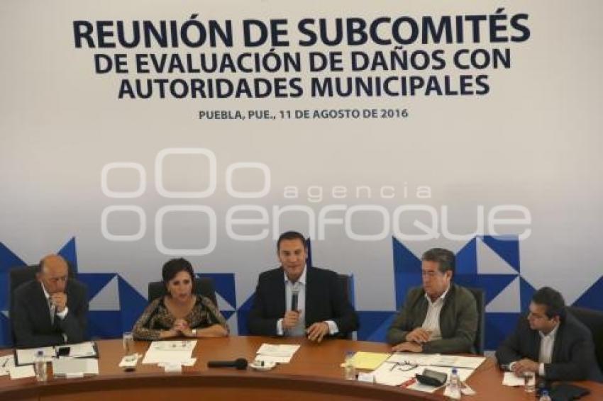 REUNIÓN SUBCOMITÉS EVALUACIÓN DE DAÑOS