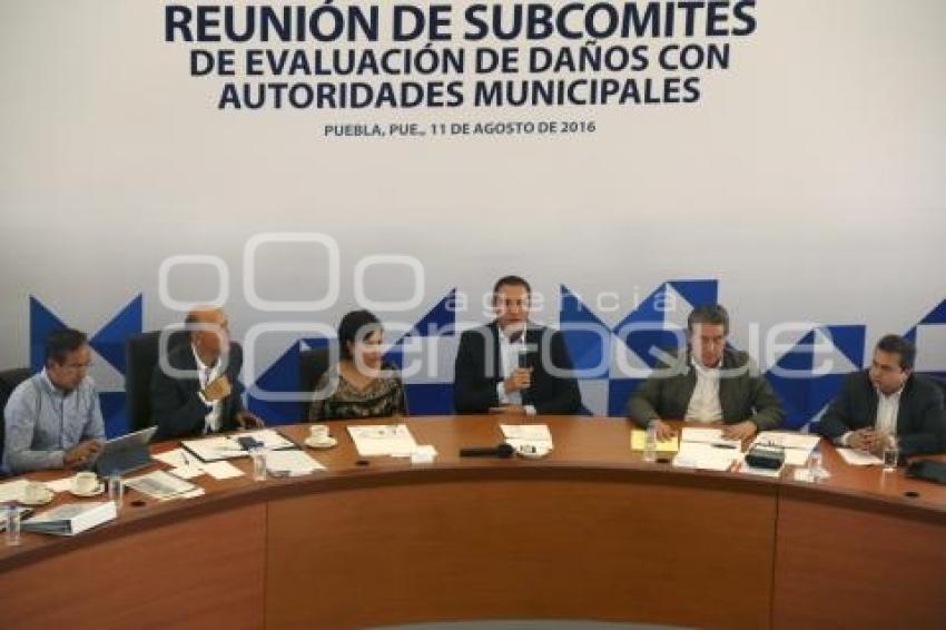 REUNIÓN SUBCOMITÉS EVALUACIÓN DE DAÑOS