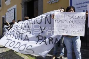 MANIFESTACIÓN PADRES DE FAMILIA TEHUACÁN