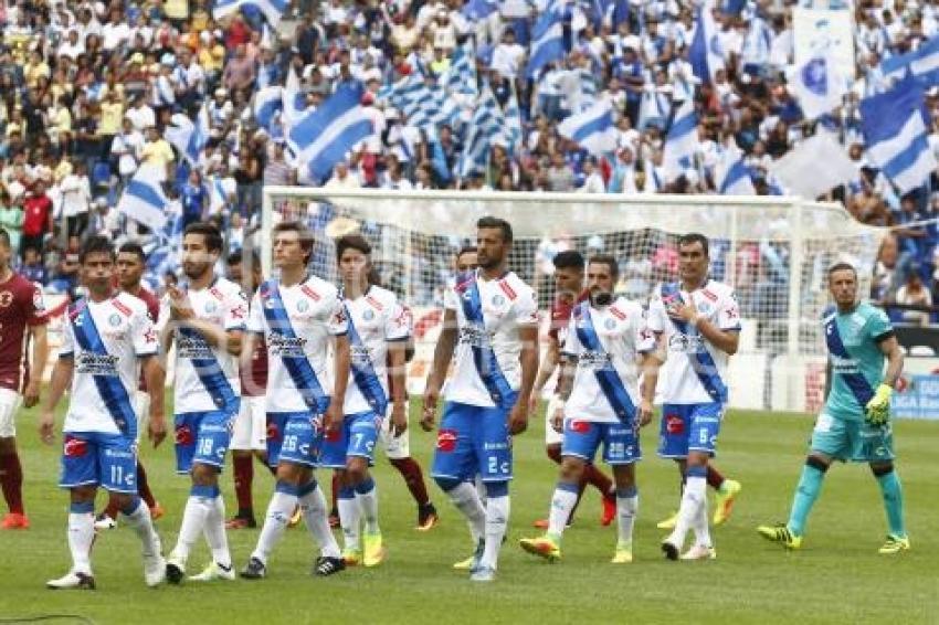 FÚTBOL . CLUB PUEBLA VS AMÉRICA