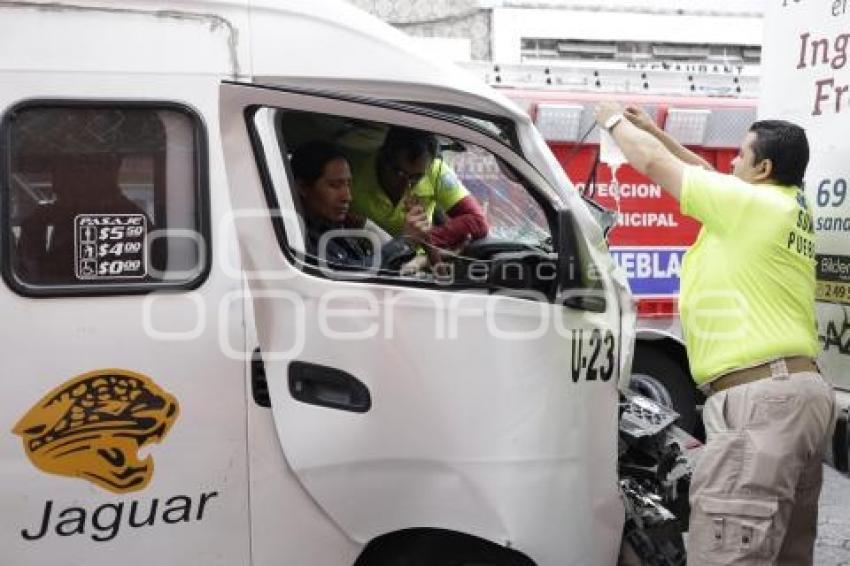 CHOQUE TRANSPORTE PÚBLICO