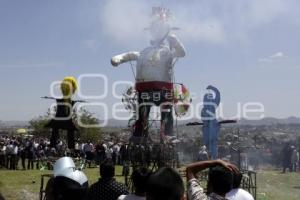 CHOLULA . QUEMA DE PANZONES