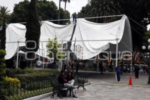 PREPARATIVOS GRITO DE INDEPENDENCIA . ZÓCALO