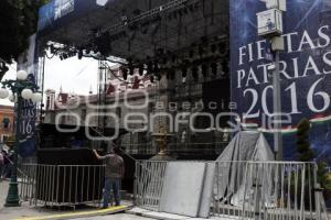 PREPARATIVOS GRITO DE INDEPENDENCIA . ZÓCALO