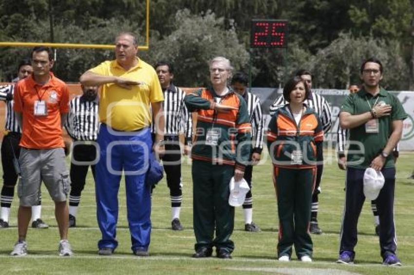 FÚTBOL AMERICANO . AZTECAS UDLAP VS TIGRES UANL