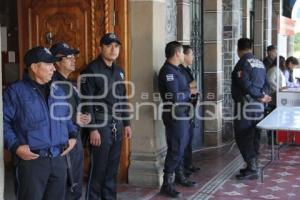 TEHUACÁN. MANIFESTACIÓN POLICIA ASESINADO