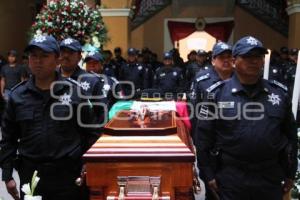 HOMENAJE POLICÍA ASESINADO . TEHUACÁN