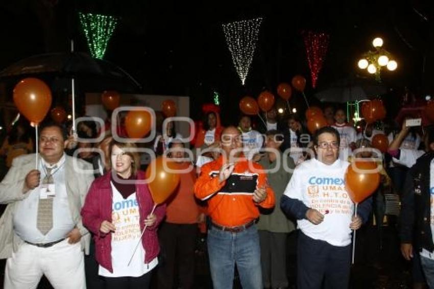 ILUMINACIÓN NO VIOLENCIA HACIA LA MUJER