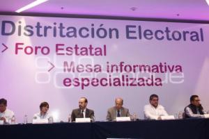 FORO DISTRITACIÓN ELECTORAL . INE