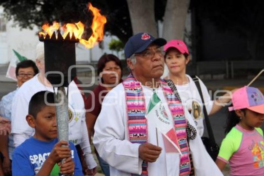 TEHUACÁN . ANTORCHA GUADALUPANA