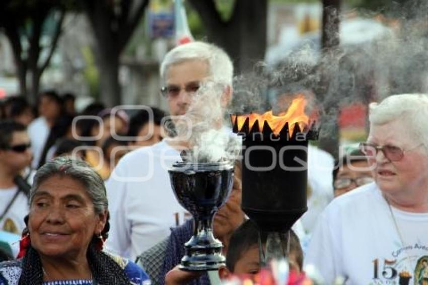 TEHUACÁN . ANTORCHA GUADALUPANA