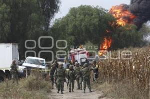 EXPLOSIÓN TOMA CLANDESTINA . PALMAR DE BRAVO