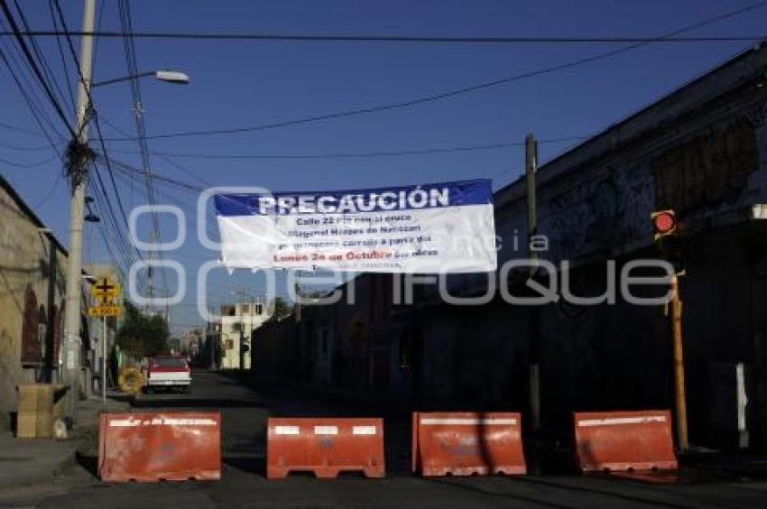 PAVIMENTACION HEROES DE NACOZARI . TRAFICO