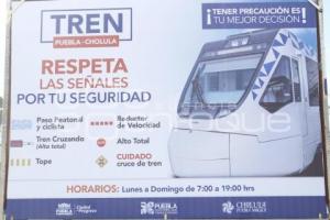 TREN TURÍSTICO . SEÑALAMIENTOS