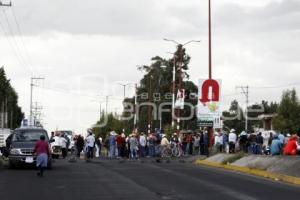 BLOQUEO CARRETERA FEDERAL MÉXICO-PUEBLA