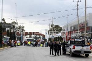 TEXMELUCAN . BLOQUEO VIALIDADES