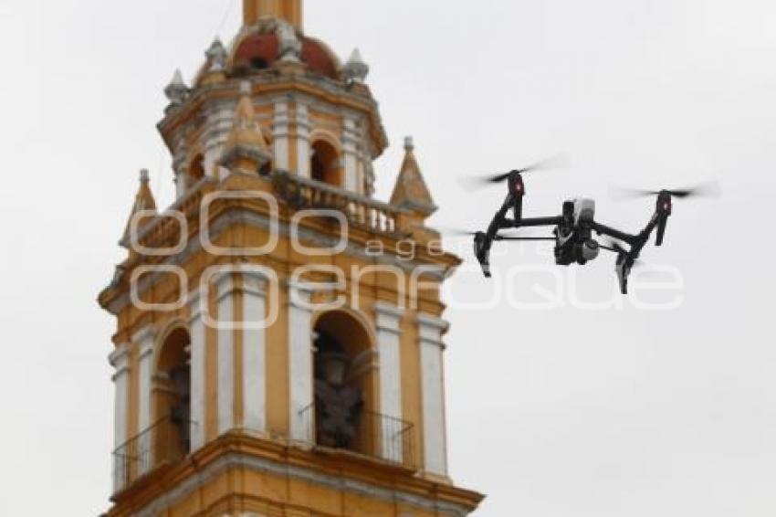 DRONES DE SEGURIDAD PÚBLICA . CHOLULA