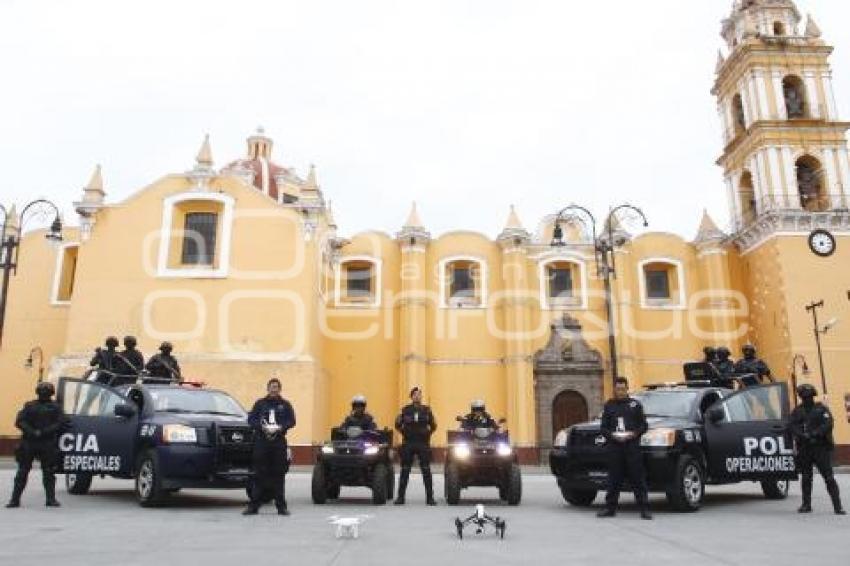 DRONES DE SEGURIDAD PÚBLICA . CHOLULA