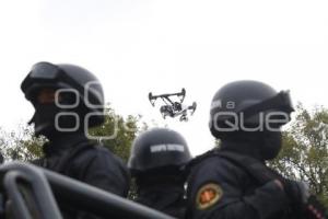 DRONES DE SEGURIDAD PÚBLICA . CHOLULA