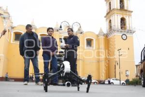 DRONES DE SEGURIDAD PÚBLICA . CHOLULA